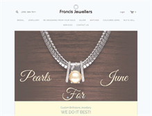 Tablet Screenshot of francisjewellers.com